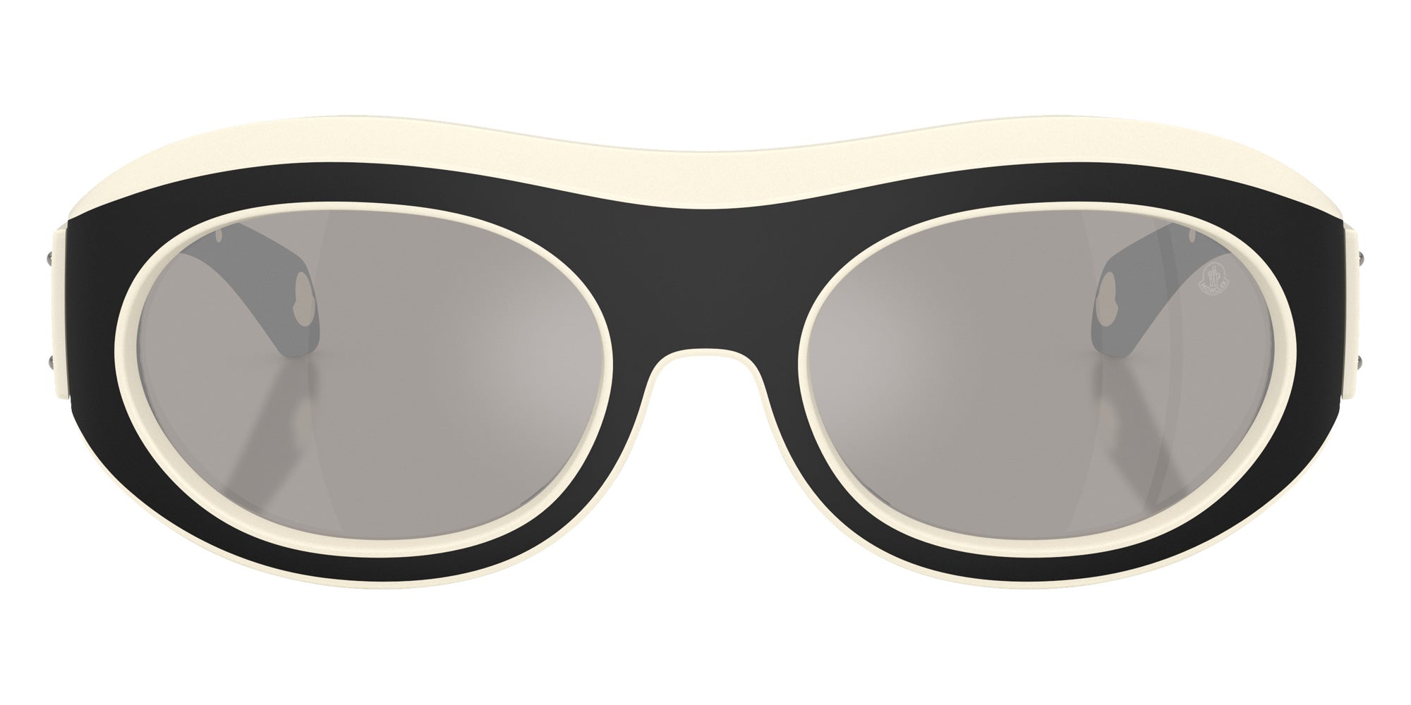 Moncler ME8015U Ramillon 50026G 54 - Matte Butter/Matte Black / Mirrored Silver #id:me8015u50026g_s:100100