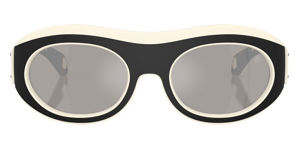 Moncler ME8015U Ramillon 50026G 54 - Matte Butter/Matte Black / Mirrored Silver #id:me8015u50026g_s:100100