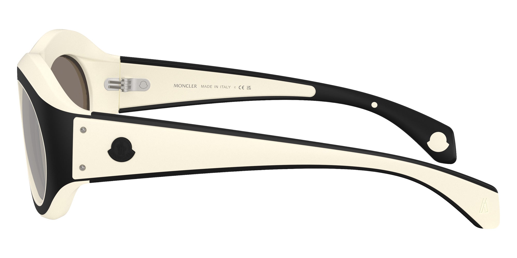 Moncler ME8015U Ramillon 50026G 54 - Matte Butter/Matte Black / Mirrored Silver #id:me8015u50026g_s:100110