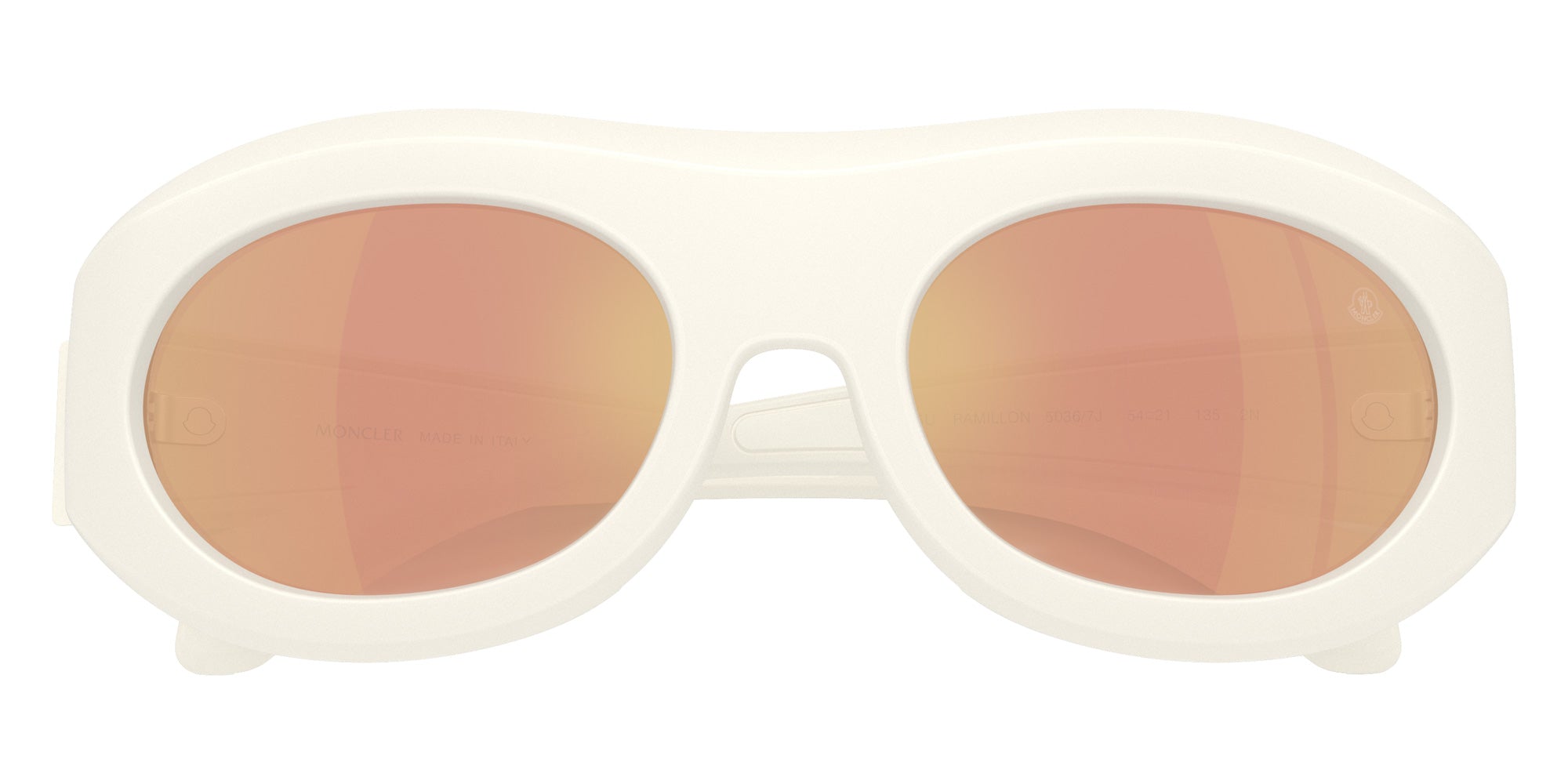 Moncler ME8015U Ramillon 50367J 54 - Matte Vanilla / Brown Mirrored Gold #id:me8015u50367j_s:104120