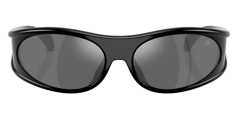 Moncler ME8021 50016G 64 - Shiny Black / Dark Gray Mirrored Silver #id:me802150016g_s:100100