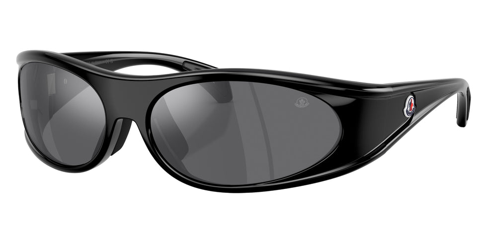 Moncler ME8021 50016G 64 - Shiny Black / Dark Gray Mirrored Silver #id:me802150016g_s:100105