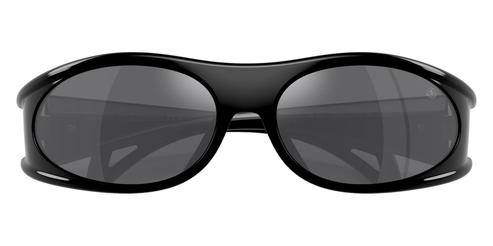 Moncler ME8021 50016G 64 - Shiny Black / Dark Gray Mirrored Silver #id:me802150016g_s:100120