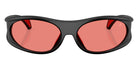Moncler ME8021 504784 64 - Matte Black Rubberized / Solid Red #id:me8021504784_s:102100