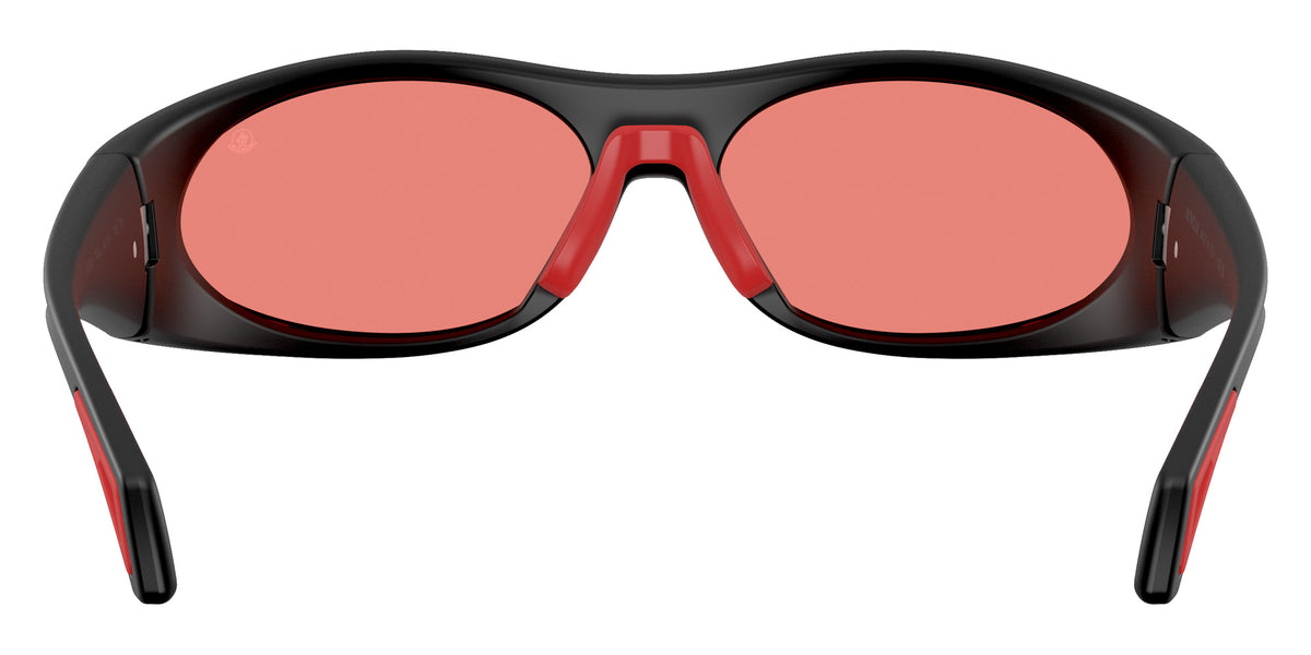 Moncler ME8021 504784 64 - Matte Black Rubberized / Solid Red #id:me8021504784_s:102115
