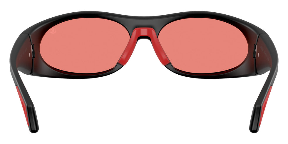 Moncler ME8021 504784 64 - Matte Black Rubberized / Solid Red #id:me8021504784_s:102115