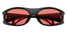 Moncler ME8021 504784 64 - Matte Black Rubberized / Solid Red #id:me8021504784_s:102120