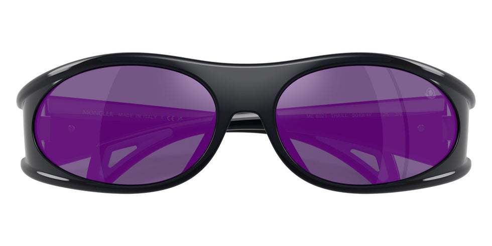 Moncler ME8021 50494V 64 - Shiny Dark Blue / Dark Gray Mirrored Violet #id:me802150494v_s:106120