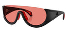 Moncler ME8022 Pulser 504784 131 - Matte Black Rubberized / Solid Red #id:me8022504784_s:104105