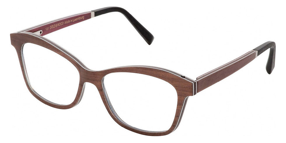 Gold & Wood GAW MELISSA 42 51 - Brown Tanganyika/Brown Bubinga/Burgundy Bolivar