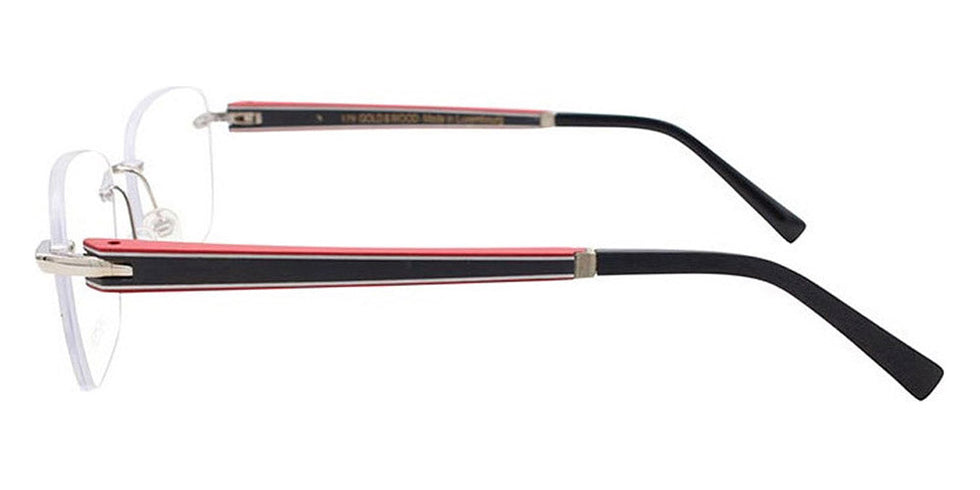 Gold & Wood GAW MERCURE 01 01.16.RcE76 55 - Shiny Palladium/Red Cherry Bolivar/Ebony Tanganyika