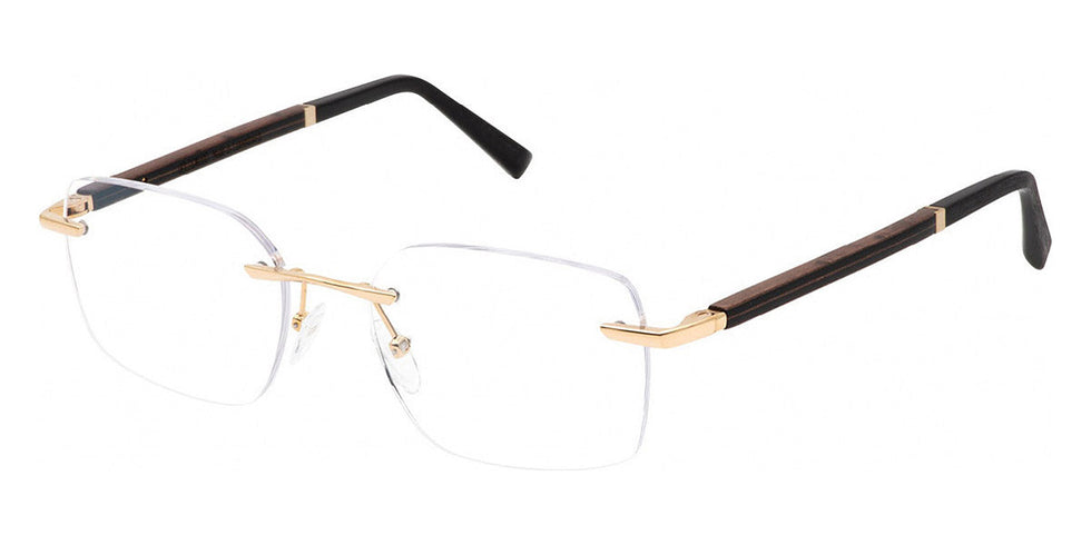 Gold & Wood GAW MERCURE 03 03.6.BeE69 52 - Shiny Champagne Gold/Brown Bird's Eye Maple/Ebony Tanganyika