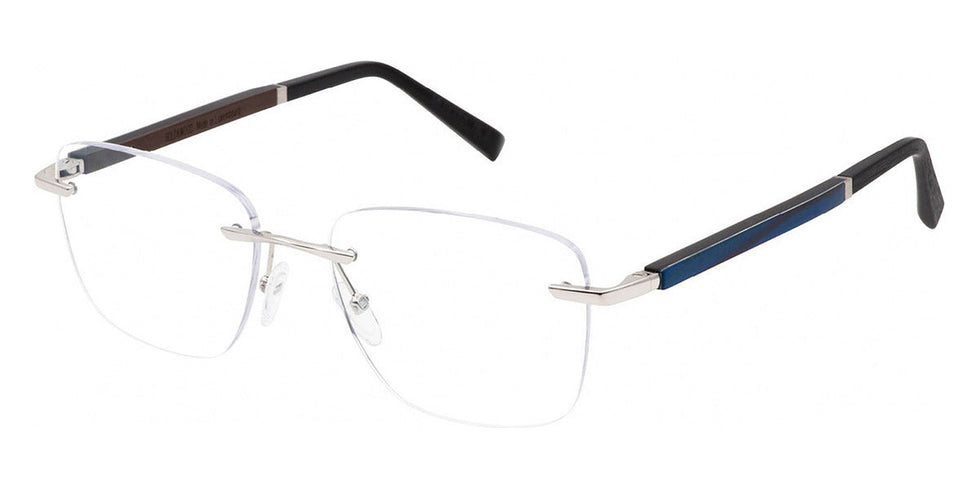 Gold & Wood GAW MERCURE 06 06.16.S06.74 55 - Shiny Palladium/Peacock Silk/Ebony Tanganyika/Brown Tanganyika