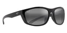 Maui Jim NUU LANDING 869-02 62 - Black Gloss with Black Rubber #id:mji86902_s:106105