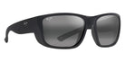Maui Jim AMBERJACK 896-02 60 - Matte Black with Black Rubber #id:mji89602_s:106105