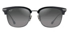 Maui Jim KALAUNU ASIAN FIT GS629-02 55 - Shiny Black with Dark Silver #id:mjigs62902_s:106100