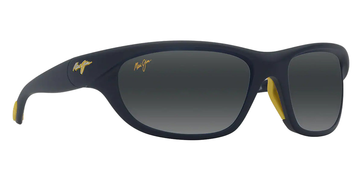 Maui Jim HAULANI MM349-003 62 - Matte Solid Dark Blue with Yellow #id:mjimm349003_s:126105