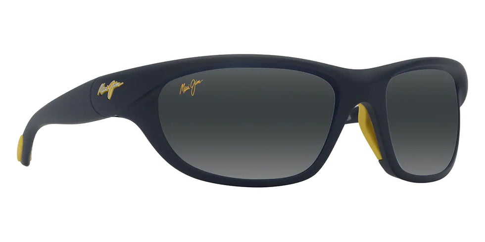 Maui Jim HAULANI MM349-003 62 - Matte Solid Dark Blue with Yellow #id:mjimm349003_s:126105