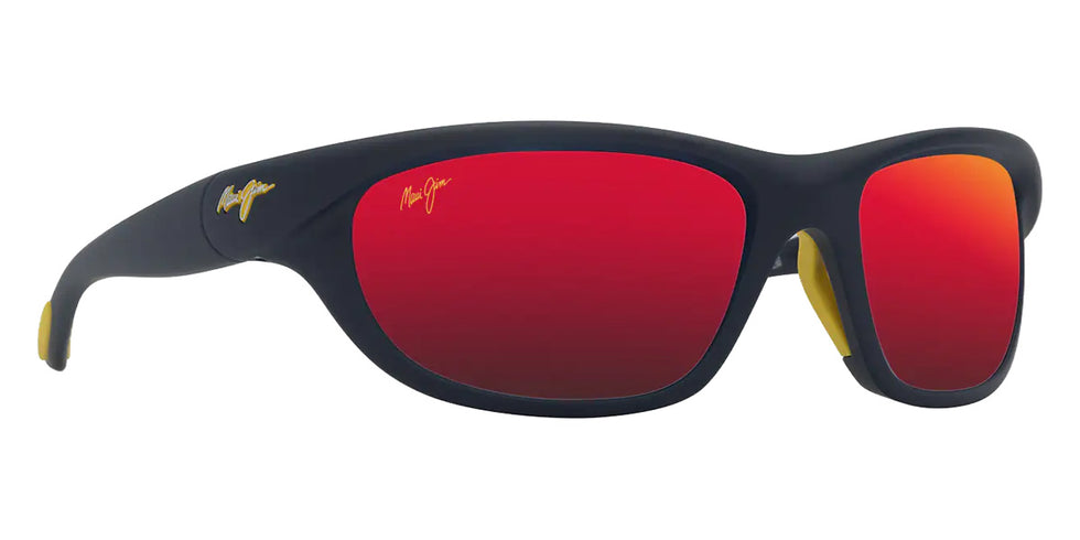 Maui Jim HAULANI MM349-009 62 - Matte Solid Dark Blue with Yellow #id:mjimm349009_s:136105