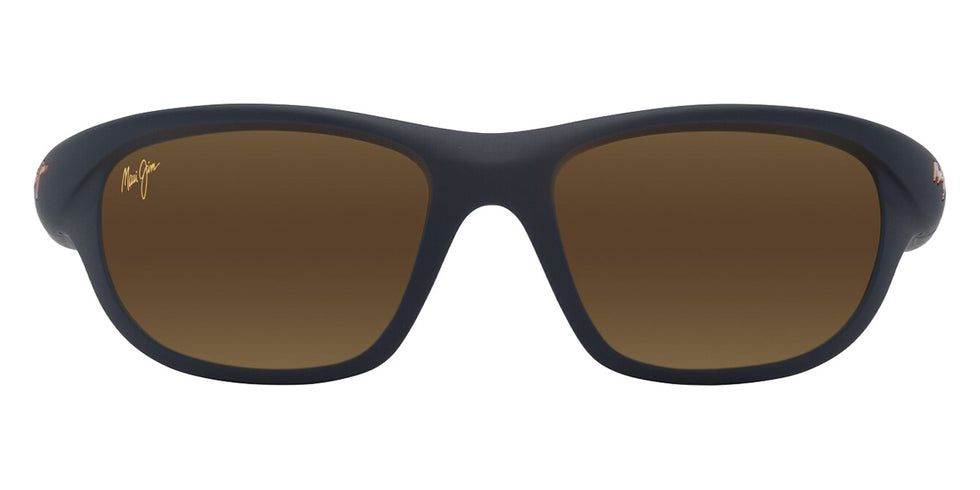 Maui Jim HAULANI MM349-014 62 - Matte Solid Dark Blue with Orange #id:mjimm349014_s:148100