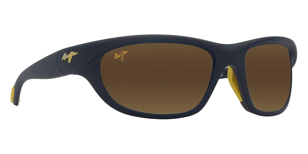 Maui Jim HAULANI MM349-015 62 - Matte Solid Dark Blue with Yellow #id:mjimm349015_s:128105