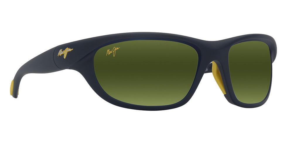 Maui Jim HAULANI MM349-021 62 - Matte Solid Dark Blue with Yellow #id:mjimm349021_s:130105