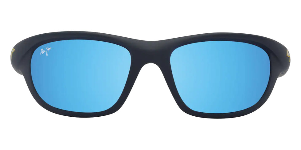 Maui Jim HAULANI MM349-024 62 - Matte Solid Dark Blue with Yellow #id:mjimm349024_s:120100