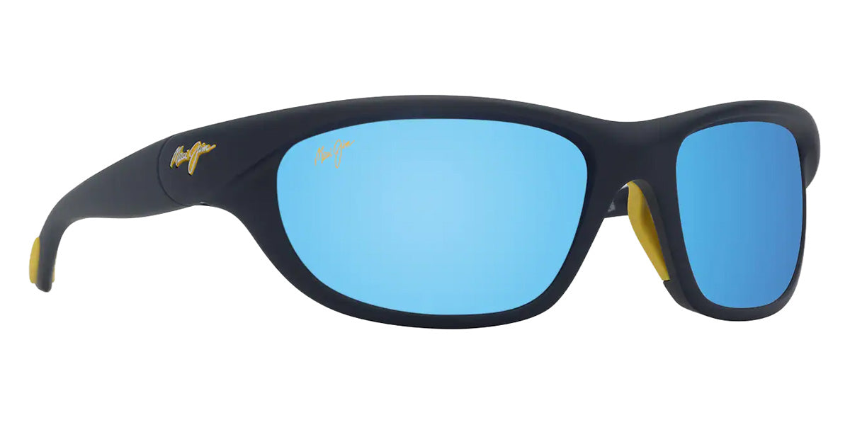 Maui Jim HAULANI MM349-024 62 - Matte Solid Dark Blue with Yellow #id:mjimm349024_s:120105