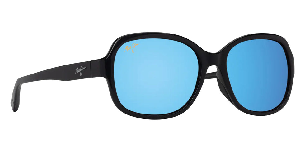 Maui Jim HILUHILU MM355-029 55 - Shiny Black #id:mjimm355029_s:100105