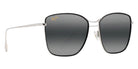 Maui Jim TIGER LILY MM561-005 57 - Gloss Black with Silver #id:mjimm561005_s:106105