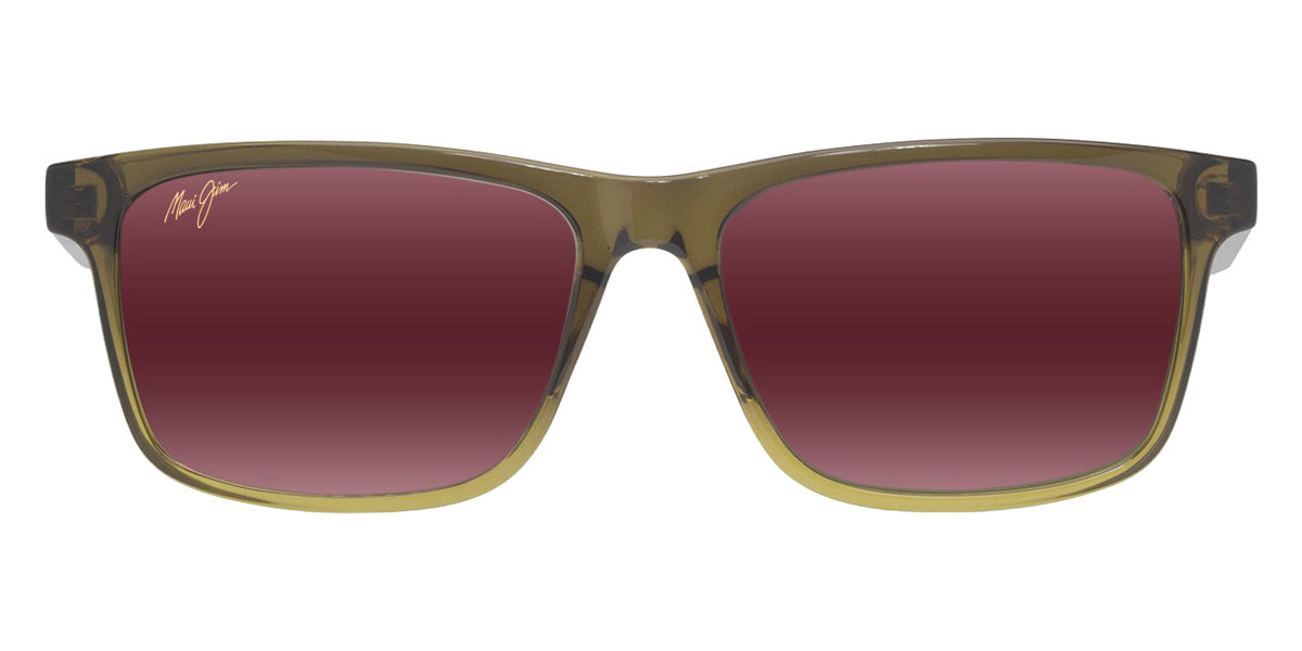Maui Jim OKINA MM587-024 55 - Shiny Transparent Military Green to Yellow #id:mjimm587024_s:170100