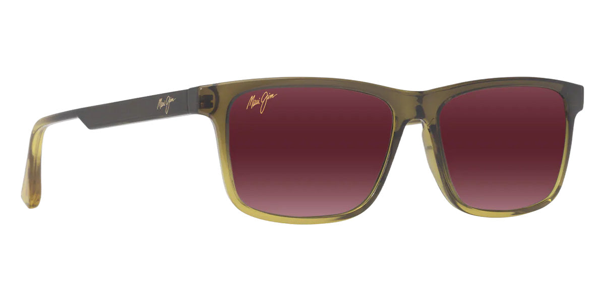 Maui Jim OKINA MM587-024 55 - Shiny Transparent Military Green to Yellow #id:mjimm587024_s:170105