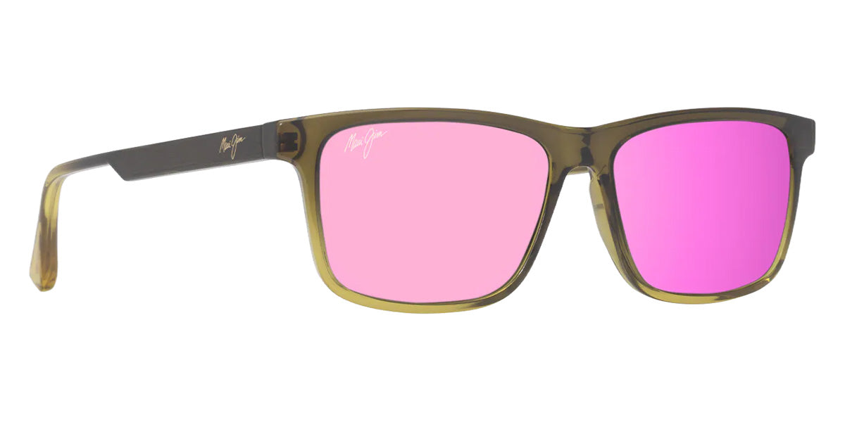 Maui Jim OKINA MM587-036 55 - Shiny Transparent Military Green to Yellow #id:mjimm587036_s:172105