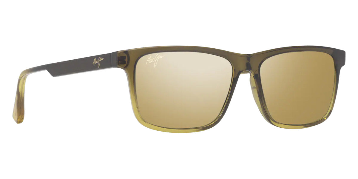 Maui Jim OKINA MM587-047 55 - Shiny Transparent Military Green to Yellow #id:mjimm587047_s:160105