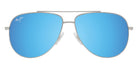 Maui Jim HAUOLI XS MM589-005 56 - Shiny Silver with Black #id:mjimm589005_s:100100