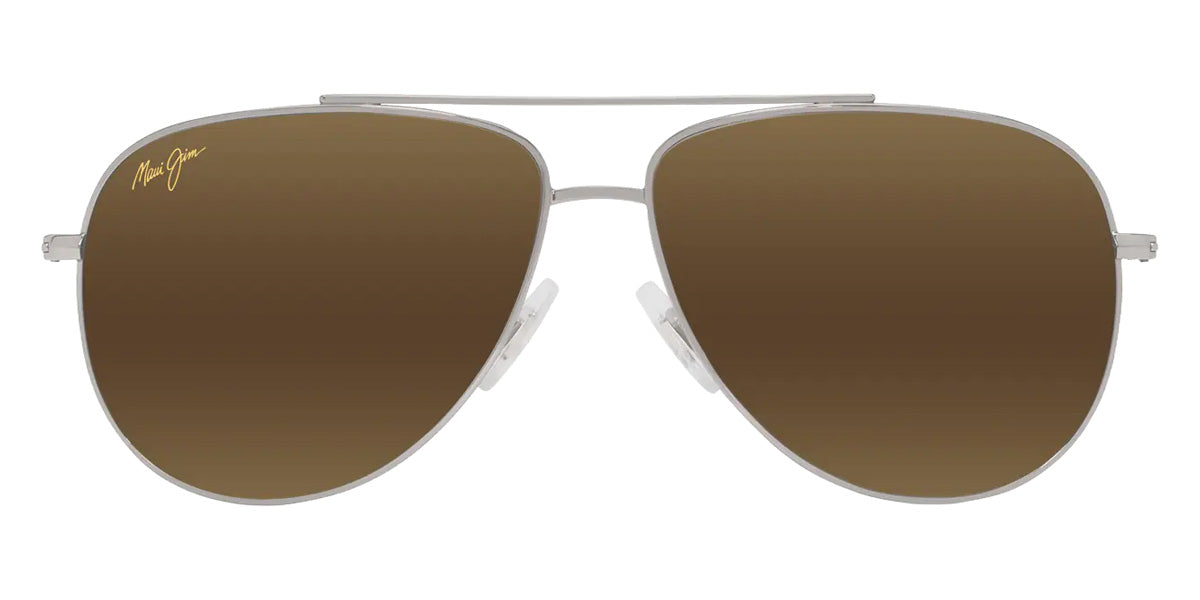 Maui Jim HAUOLI XS MM589-009 56 - Shiny Silver with Black #id:mjimm589009_s:108100