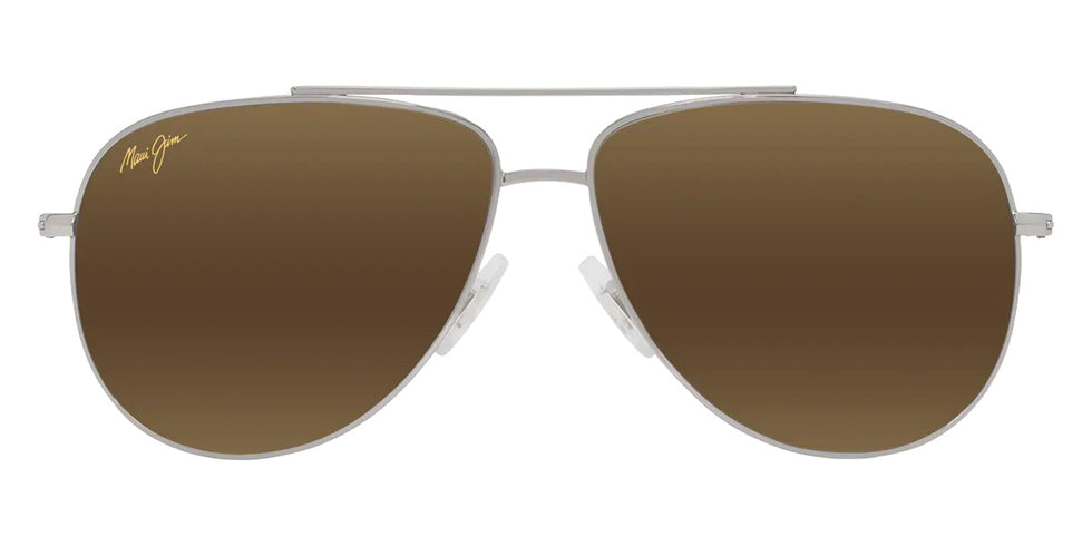 Maui Jim HAUOLI XS MM589-009 56 - Shiny Silver with Black #id:mjimm589009_s:108100