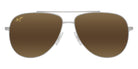 Maui Jim HAUOLI XS MM589-010 56 - Shiny Silver with Crystal #id:mjimm589010_s:128100