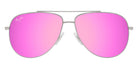 Maui Jim HAUOLI XS MM589-013 56 - Shiny Silver with Black #id:mjimm589013_s:114100