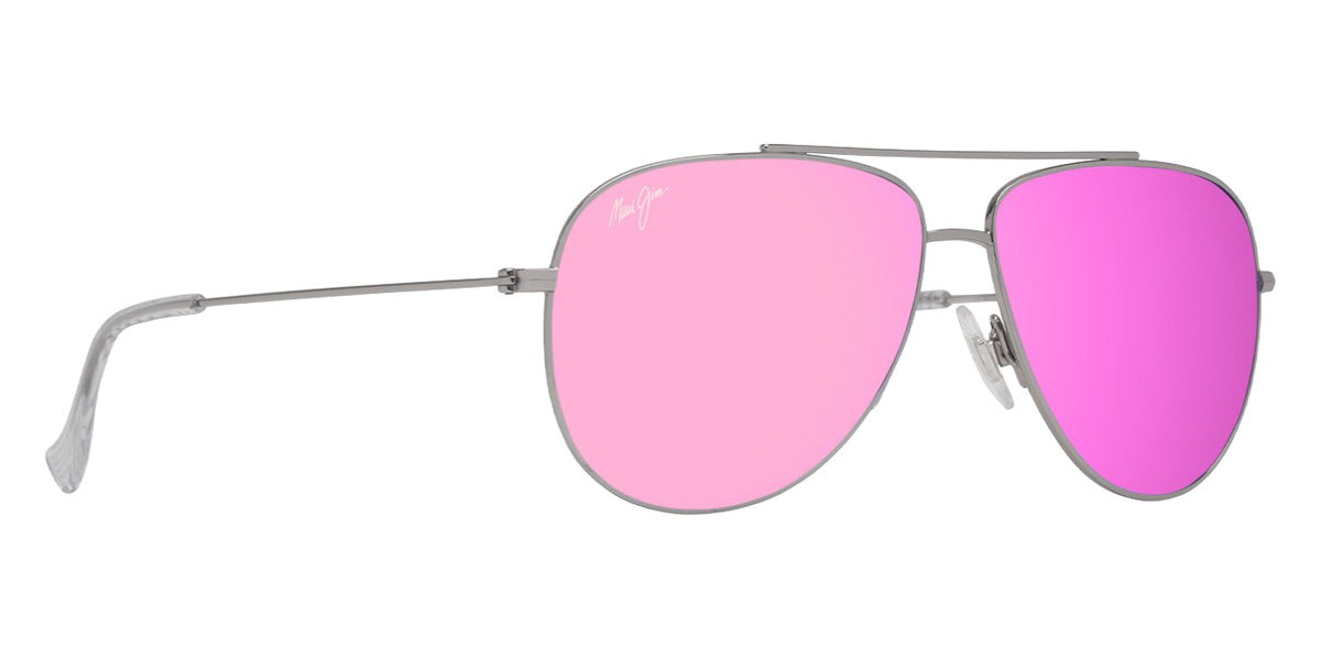 Maui Jim HAUOLI XS MM589-014 56 - Shiny Silver with Crystal #id:mjimm589014_s:134105