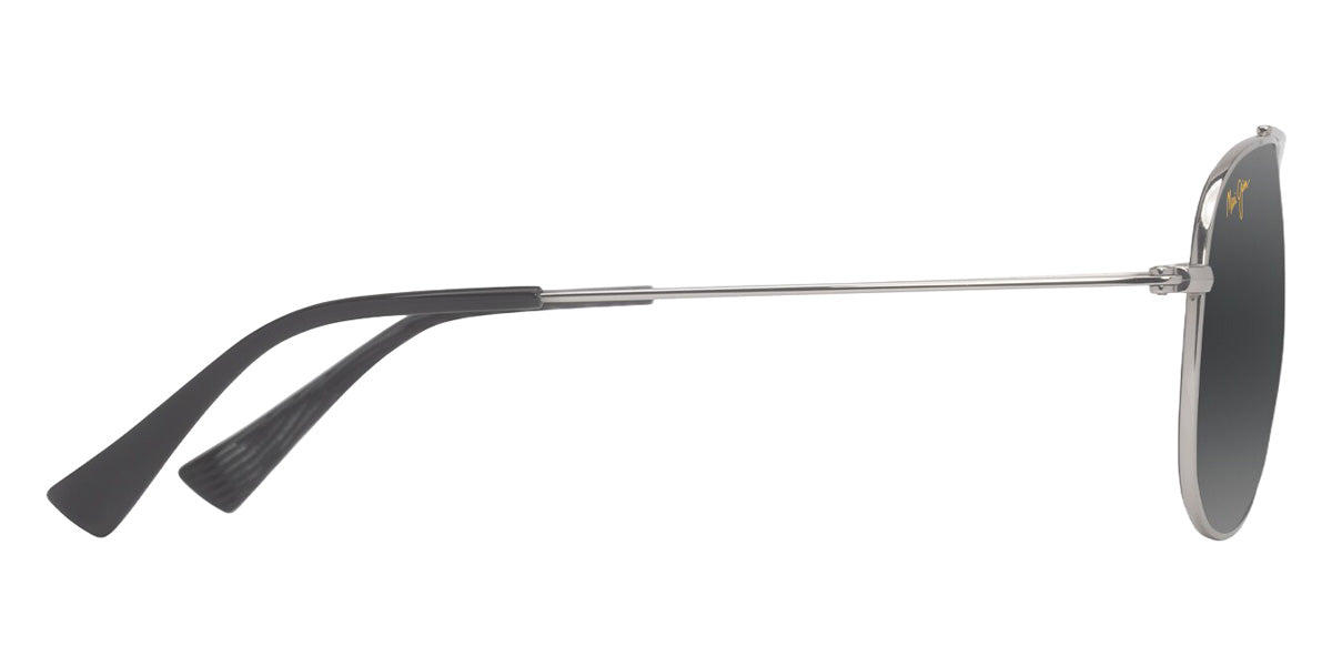 Maui Jim HAUOLI XS MM589-017 56 - Shiny Silver with Black #id:mjimm589017_s:106110