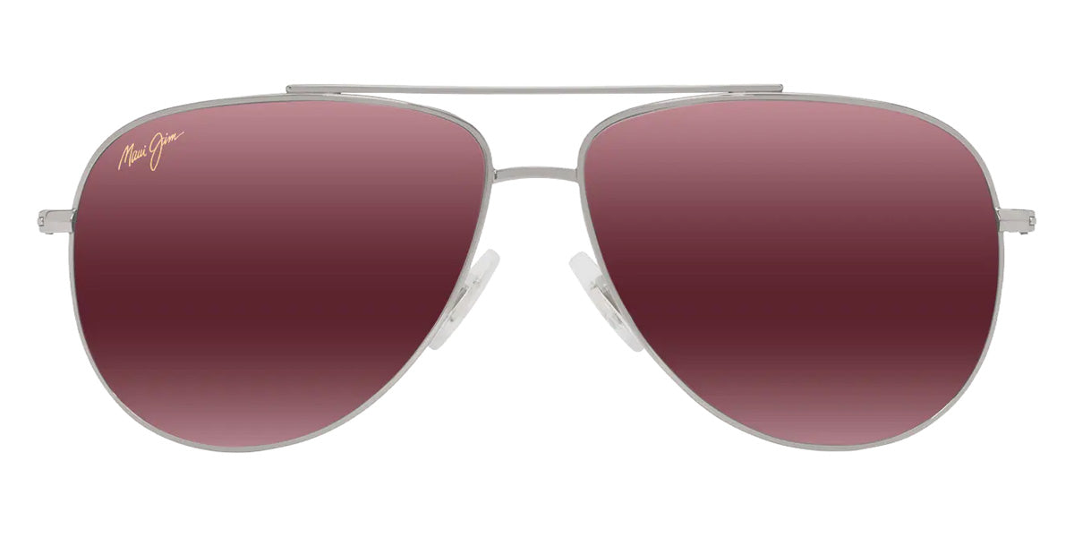 Maui Jim HAUOLI XS MM589-025 56 - Shiny Silver with Black #id:mjimm589025_s:112100