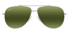 Maui Jim HAUOLI XS MM589-029 56 - Shiny Silver with Black #id:mjimm589029_s:110100