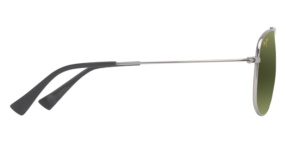 Maui Jim HAUOLI XS MM589-029 56 - Shiny Silver with Black #id:mjimm589029_s:110110