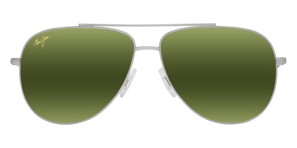 Maui Jim HAUOLI XS MM589-030 56 - Shiny Silver with Crystal #id:mjimm589030_s:130100