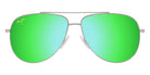 Maui Jim HAUOLI XS MM589-045 56 - Shiny Silver with Black #id:mjimm589045_s:104100