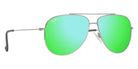 Maui Jim HAUOLI XS MM589-045 56 - Shiny Silver with Black #id:mjimm589045_s:104105