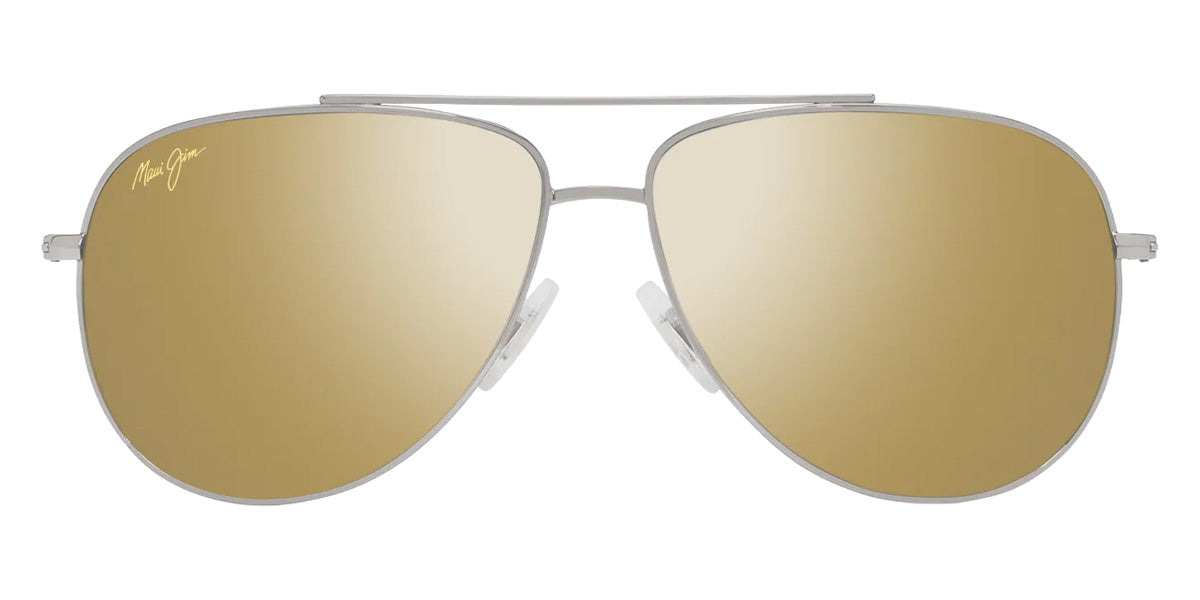 Maui Jim HAUOLI XS MM589-051 56 - Shiny Silver with Black #id:mjimm589051_s:102100