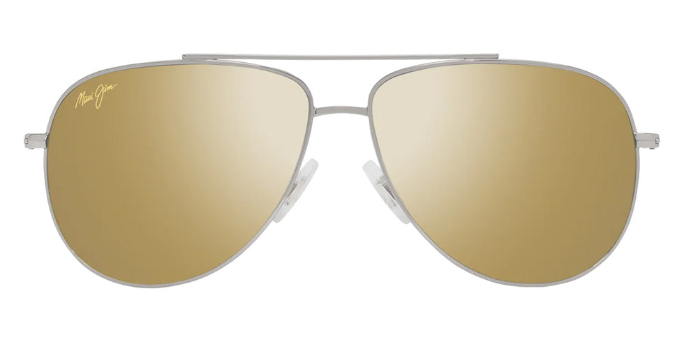 Maui Jim HAUOLI XS MM589-051 56 - Shiny Silver with Black #id:mjimm589051_s:102100
