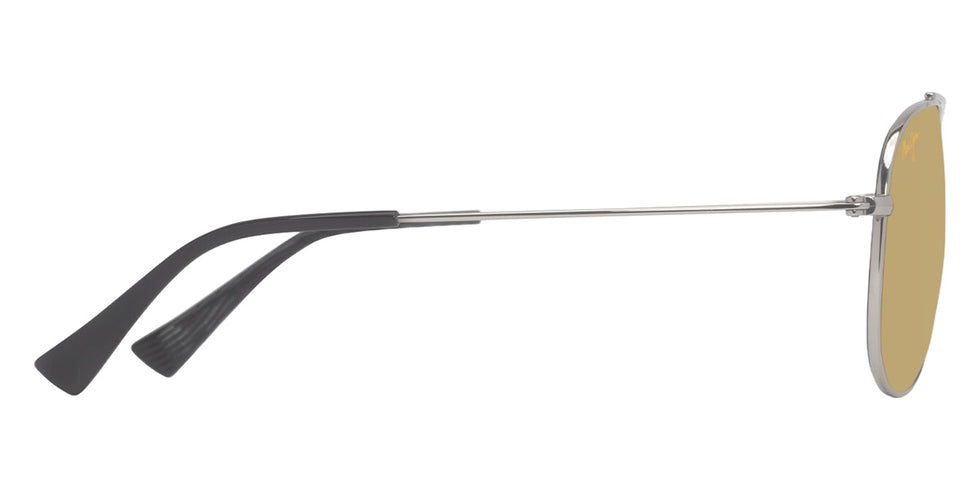 Maui Jim HAUOLI XS MM589-051 56 - Shiny Silver with Black #id:mjimm589051_s:102110